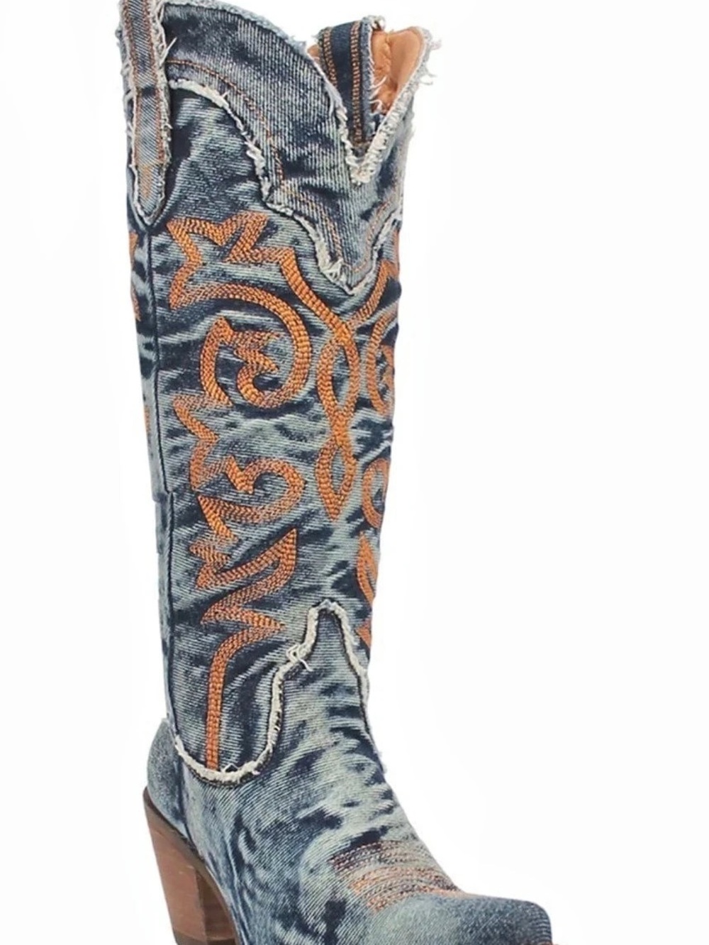Dingo by Dan Post Texas Tornado Denim DI943 size 7.5